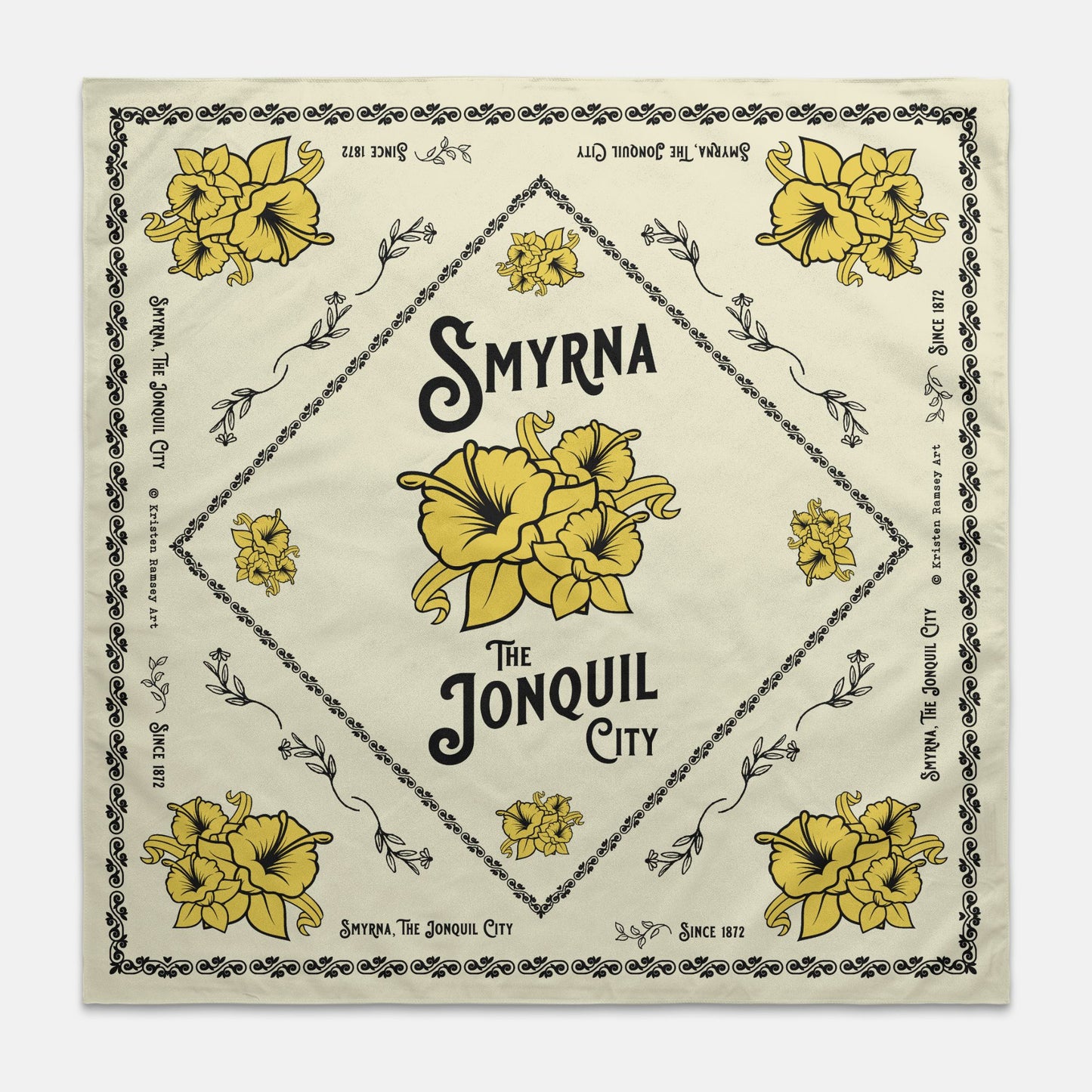 Smyrna Jonquil City Bandana Cream/Yellow