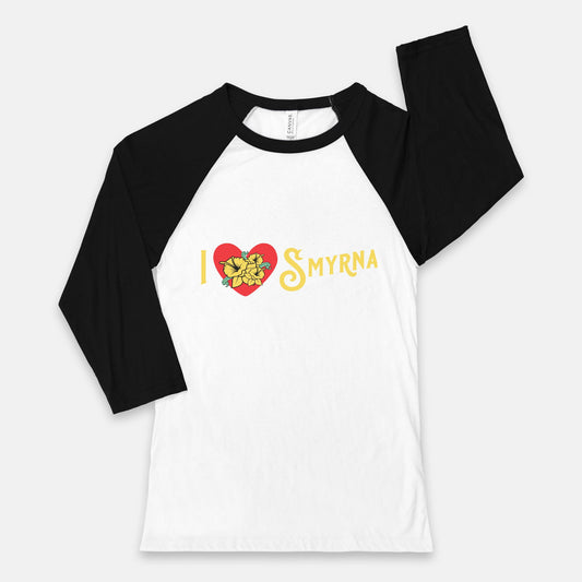 Smyrna Jonquil City Mural Unisex Baseball T-Shirt