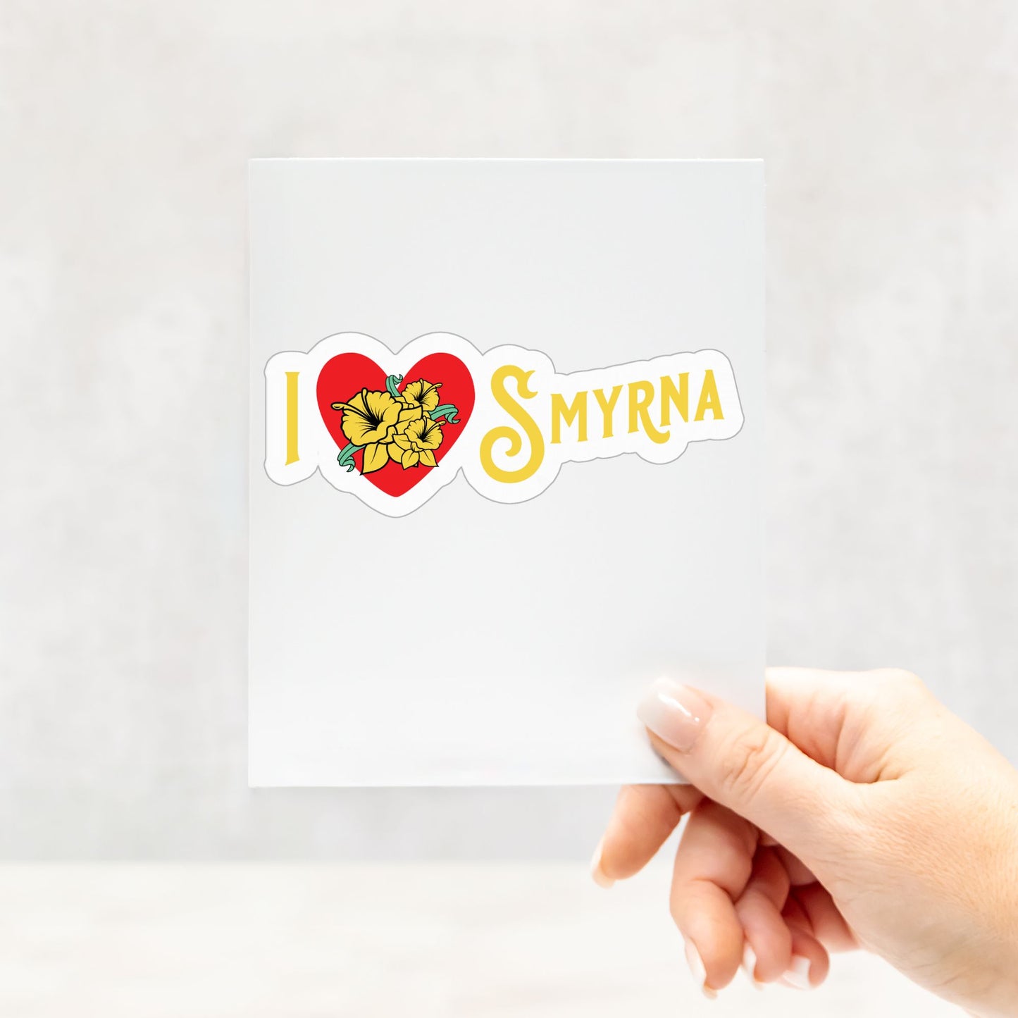 Smyrna Jonquil City Stickers - 4" x 4" Kiss Cut